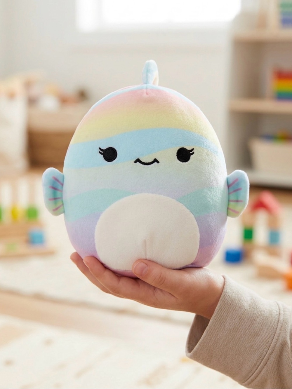 Squishmallows Canda the Rainbow Fish plush toy